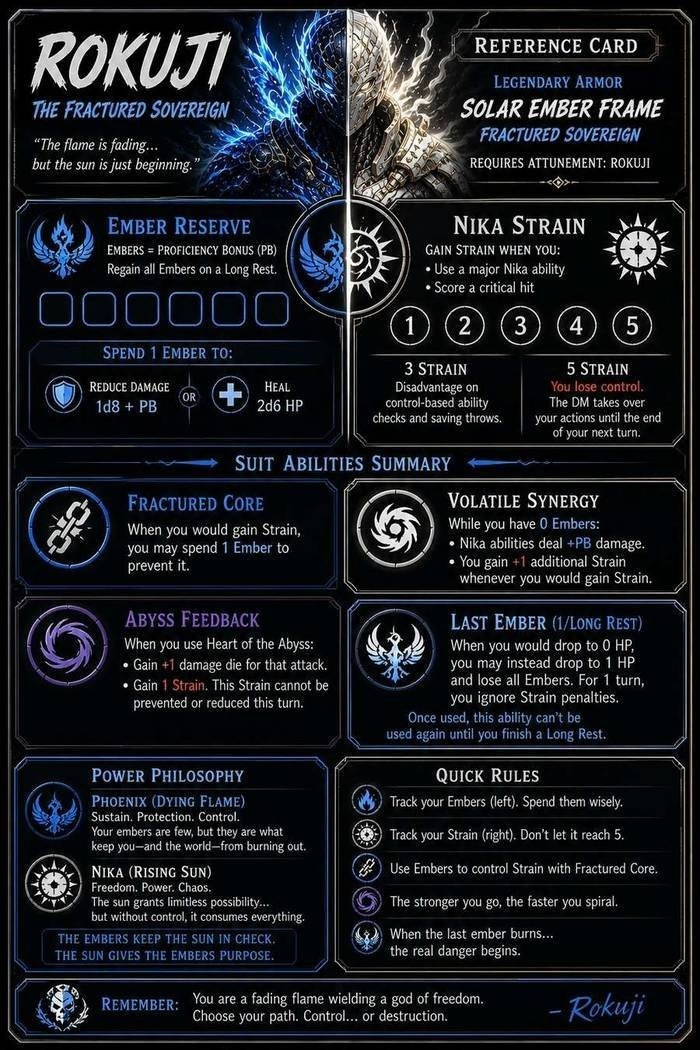 Solar Ember Frame Reference