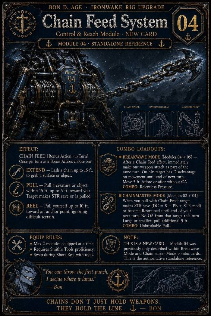 Mod 04 — Chain Feed System