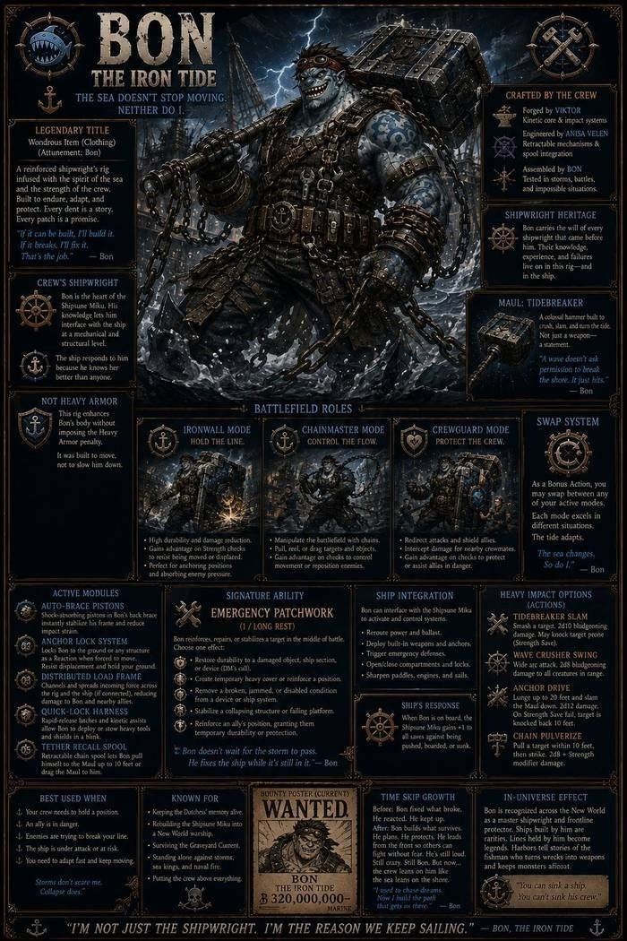 Bon — The Iron Tide Reference