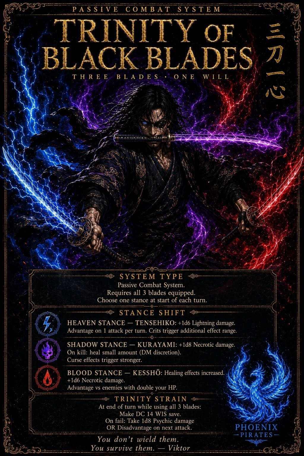 Trinity of Black Blades