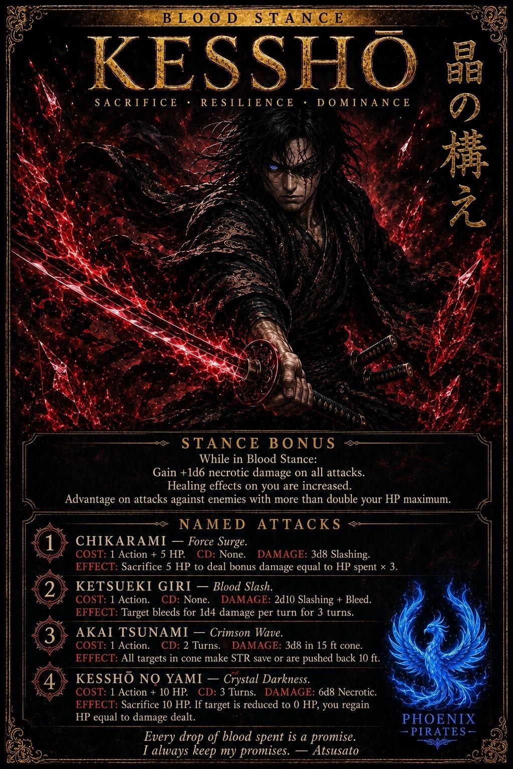 Blood Stance — Kesshō