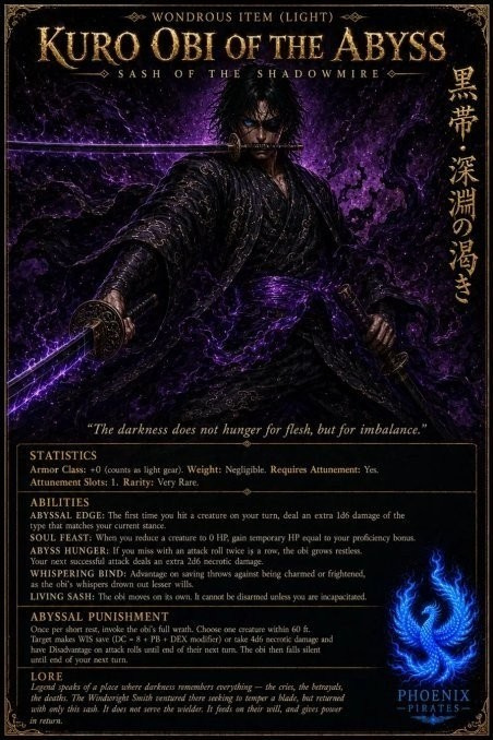 Kuro Obi of the Abyss