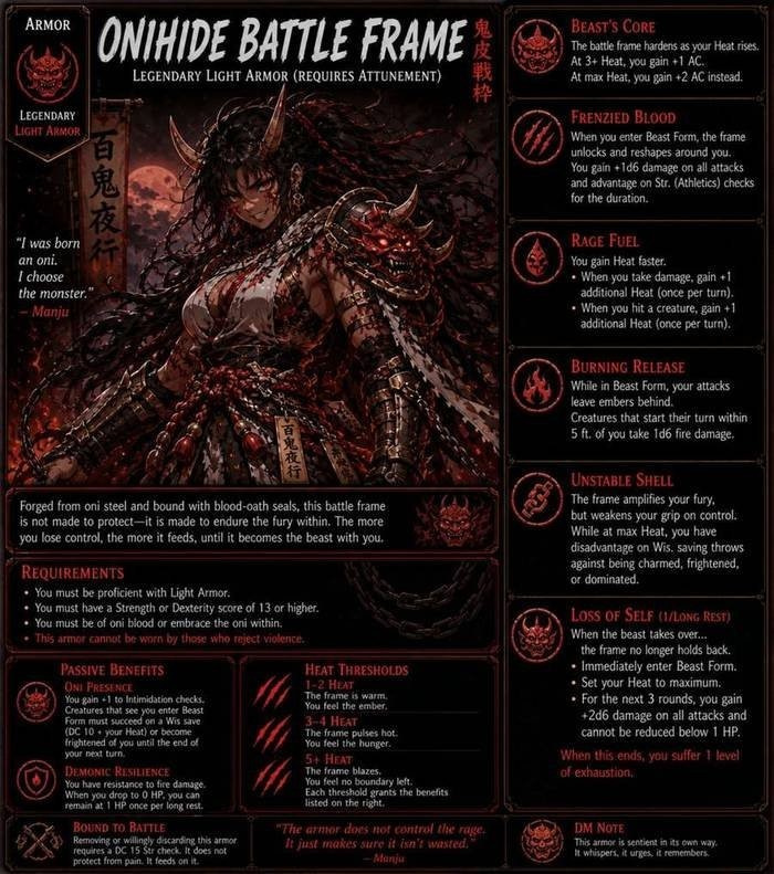 Onihide Battle Frame