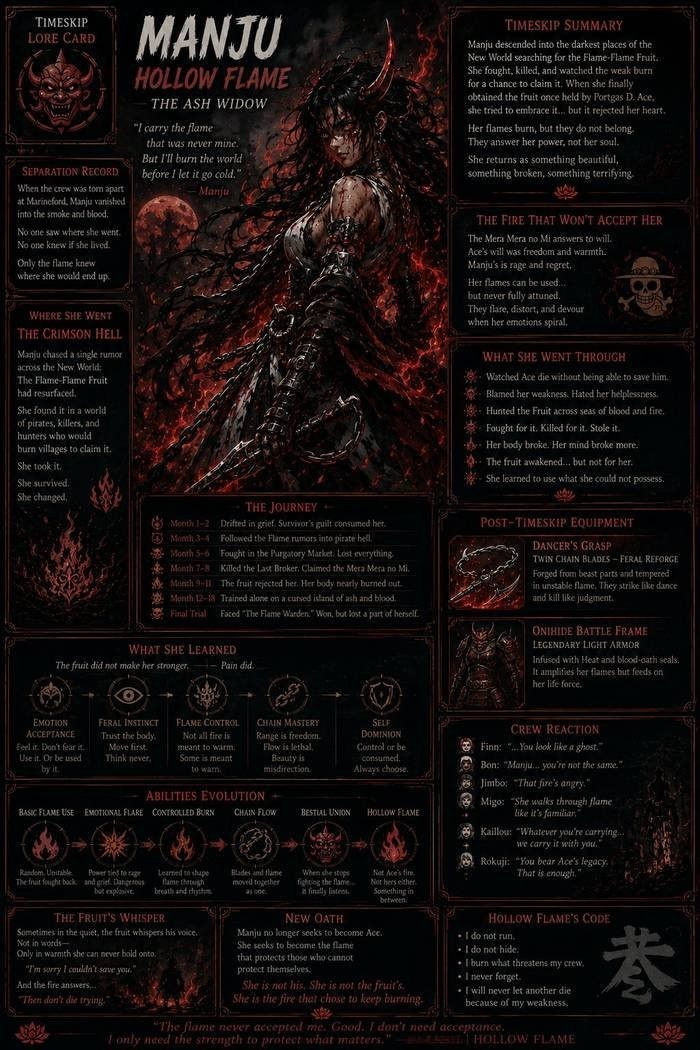 Manju — Hollow Flame Lore
