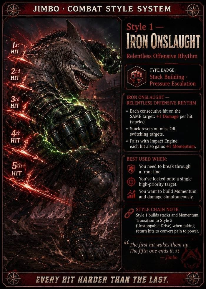 Style 1 — Iron Onslaught